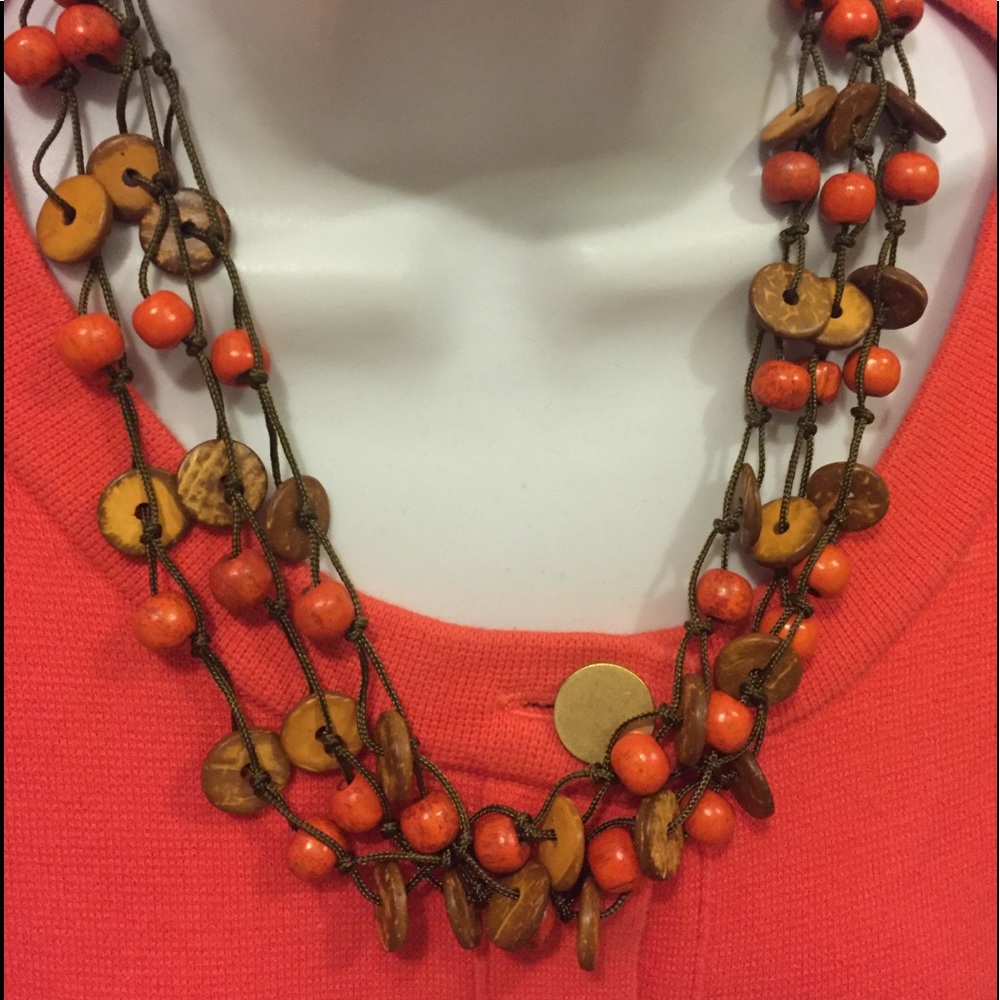 Hand made bead necklace